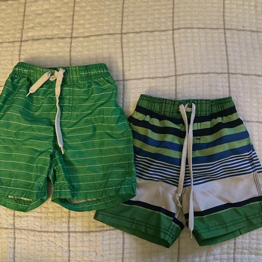 Striped Boys Swim Shorts Set